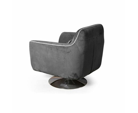 Кресло Marco, искусственная замша Breeze gray, изображение 7 | Интернет магазин мебели и декора LifeDekor