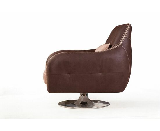 Napoli (Неаполь) кресло на хромированной опоре, замша, изображение 4 | Интернет магазин мебели и декора LifeDekor