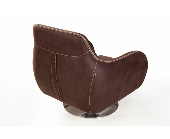 Napoli (Неаполь) кресло на хромированной опоре, замша, изображение 5 | Интернет магазин мебели и декора LifeDekor