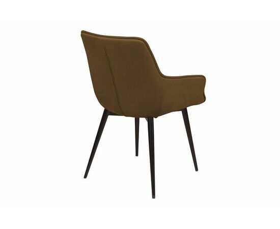 Стул с подлокотниками Capri, бархат коричневый 12 / опора конус, изображение 8 | Интернет магазин мебели и декора LifeDekor