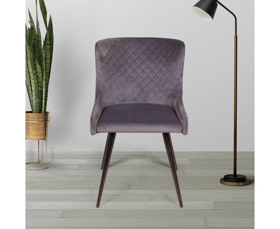 Стул JAZZ ромб поворотный 90 градусов, функция возврата, антишум, бархат светло-серый 26 | Интернет магазин мебели и декора LifeDekor