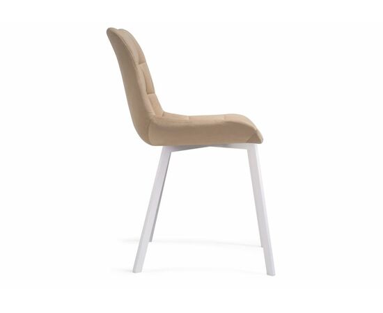 Стул на металлокаркасе Челси белый / бежевый, изображение 3 | Интернет магазин мебели и декора LifeDekor