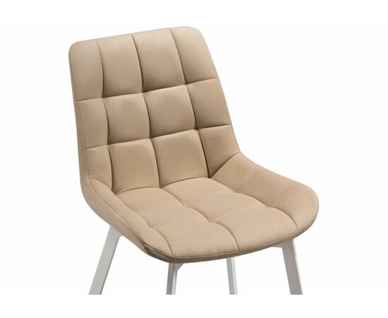 Стул на металлокаркасе Челси белый / бежевый, изображение 5 | Интернет магазин мебели и декора LifeDekor