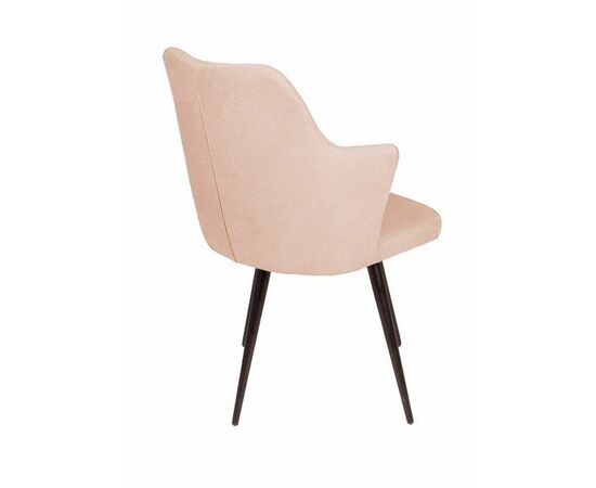 Стул поворотный на 90 градусов, функция возврата, антишум Hunt ромб, бархат бежевый 5 / чёрный конус, изображение 6 | Интернет магазин мебели и декора LifeDekor