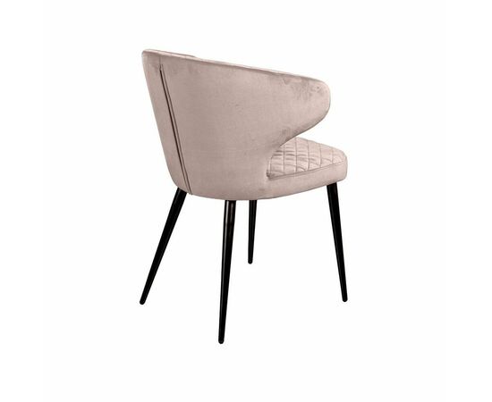 Стул Richard ромб, бархат пепельно-бежевый 25, изображение 6 | Интернет магазин мебели и декора LifeDekor