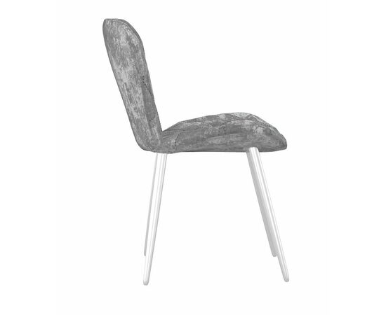 Стул DikLine 303 M13 светло-серый, ножки белые, изображение 3 | Интернет магазин мебели и декора LifeDekor