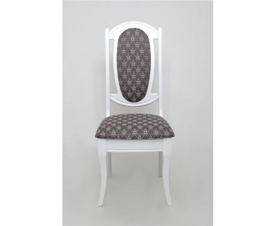 Стул "Королевский" (Белый/ткань Серая корона (Баскет 142/2)), изображение 2 | Интернет магазин мебели и декора LifeDekor