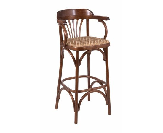 Стул барный 750 Венский мягкий (средний тон,  ткань 2 caramel) | Интернет магазин мебели и декора LifeDekor