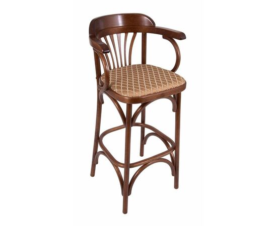 Стул барный 750 Венский мягкий (средний тон,  ткань 2 caramel), изображение 3 | Интернет магазин мебели и декора LifeDekor