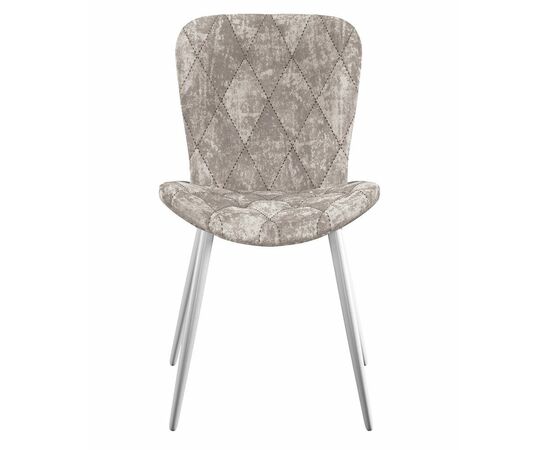 Стул DikLine 303 M02 бежевый, ножки белые, изображение 4 | Интернет магазин мебели и декора LifeDekor