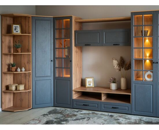 Шкаф «Лацио Сканди», Вотан/Сканди графит, изображение 7 | Интернет магазин мебели и декора LifeDekor