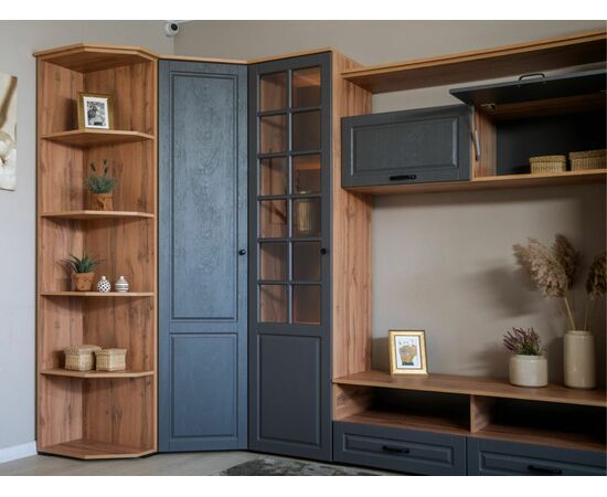 Шкаф «Лацио Сканди», Вотан/Сканди графит, изображение 6 | Интернет магазин мебели и декора LifeDekor