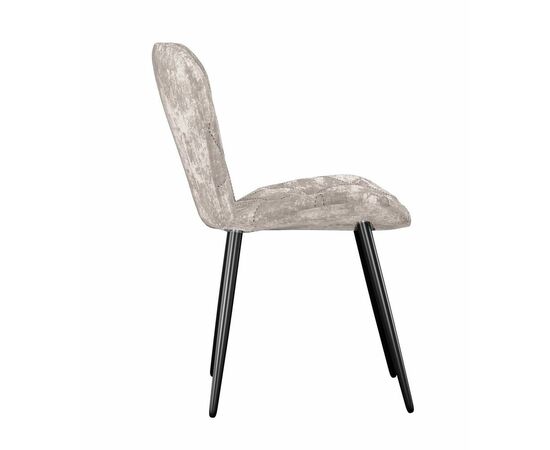 Стул DikLine 303 M02 бежевый, ножки черные, изображение 3 | Интернет магазин мебели и декора LifeDekor