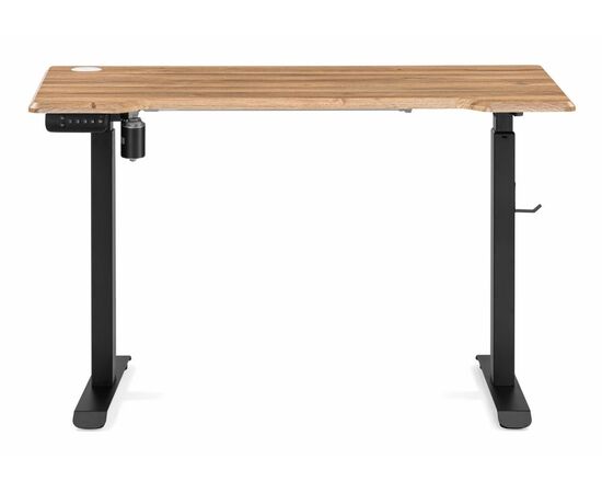 Компьютерный стол Маркос с механизмом подъема 120х75х75 дуб вотан / черный, изображение 3 | Интернет магазин мебели и декора LifeDekor
