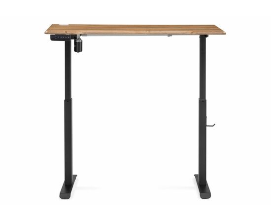 Компьютерный стол Маркос с механизмом подъема 120х75х75 дуб вотан / черный, изображение 4 | Интернет магазин мебели и декора LifeDekor