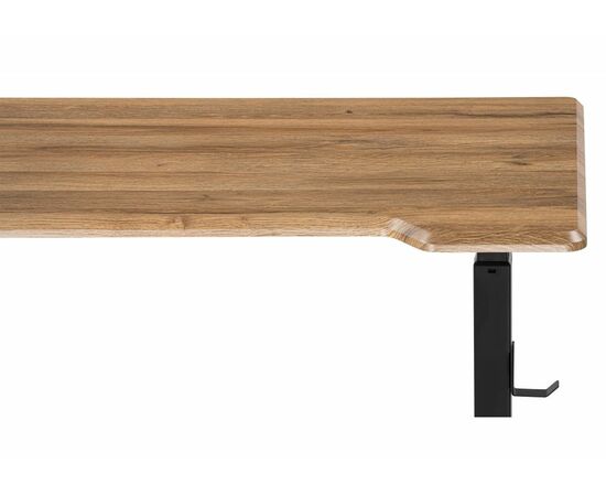 Компьютерный стол Маркос с механизмом подъема 120х75х75 дуб вотан / черный, изображение 8 | Интернет магазин мебели и декора LifeDekor