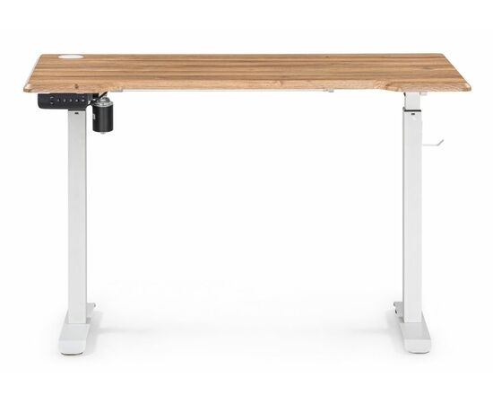 Компьютерный стол Маркос с механизмом подъема 120х75х7б белый / вотан дуб, изображение 3 | Интернет магазин мебели и декора LifeDekor