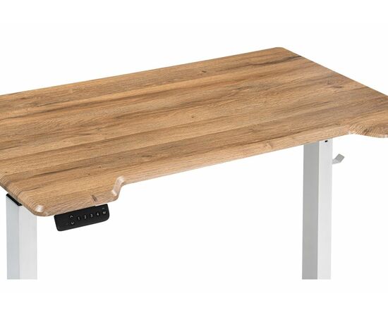 Компьютерный стол Маркос с механизмом подъема 120х75х7б белый / вотан дуб, изображение 6 | Интернет магазин мебели и декора LifeDekor