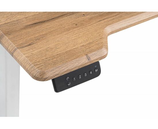 Компьютерный стол Маркос с механизмом подъема 120х75х7б белый / вотан дуб, изображение 7 | Интернет магазин мебели и декора LifeDekor