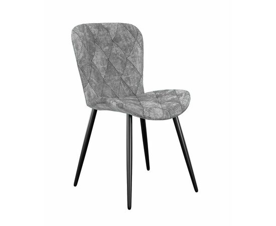 Стул DikLine 303 M13 светло-серый, ножки черные | Интернет магазин мебели и декора LifeDekor