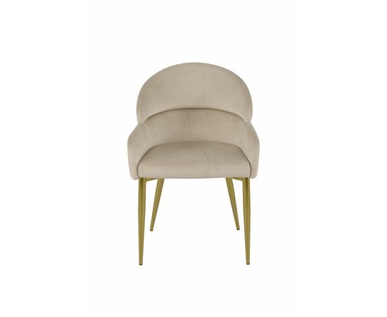 Стул обеденный Берклей D-1202D, бежевый/золото, изображение 2 | Интернет магазин мебели и декора LifeDekor
