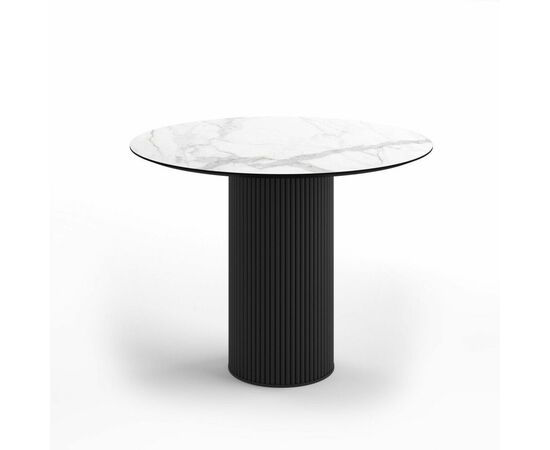 Стол круглый Nolan 100, керамика матовая, белая | Интернет магазин мебели и декора LifeDekor