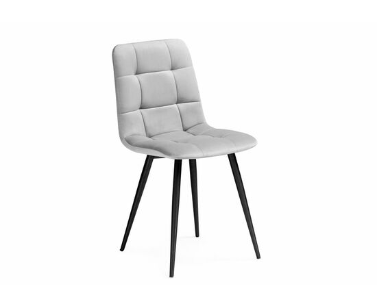 Стул на металлокаркасе Чилли К светло-серый / черный | Интернет магазин мебели и декора LifeDekor