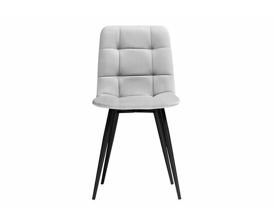 Стул на металлокаркасе Чилли К светло-серый / черный, изображение 2 | Интернет магазин мебели и декора LifeDekor