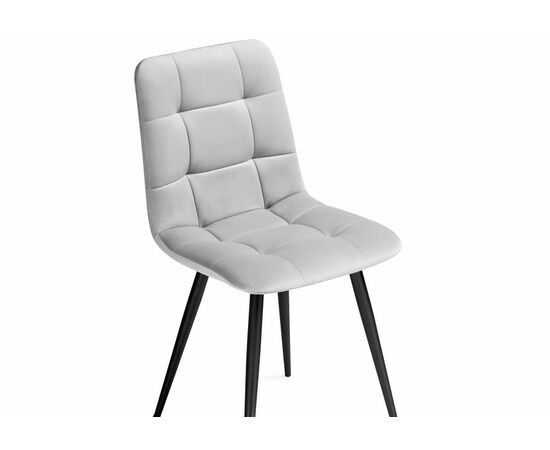 Стул на металлокаркасе Чилли К светло-серый / черный, изображение 5 | Интернет магазин мебели и декора LifeDekor