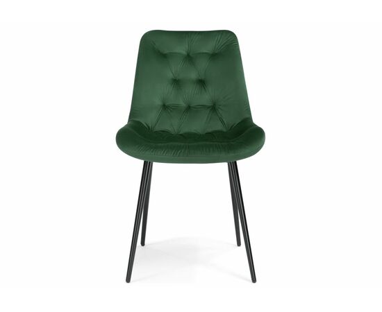 Стул на металлокаркасе Гояр изумрудный / черный глянец, изображение 2 | Интернет магазин мебели и декора LifeDekor