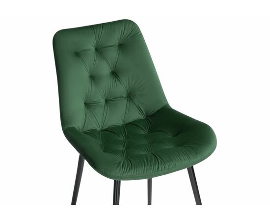 Стул на металлокаркасе Гояр изумрудный / черный глянец, изображение 5 | Интернет магазин мебели и декора LifeDekor
