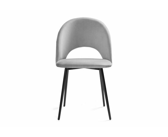 Стул на металлокаркасе Ирре confetti silver серый / черный, изображение 2 | Интернет магазин мебели и декора LifeDekor