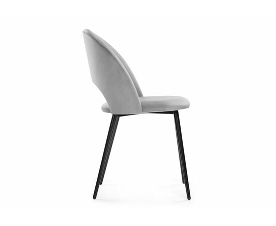 Стул на металлокаркасе Ирре confetti silver серый / черный, изображение 3 | Интернет магазин мебели и декора LifeDekor