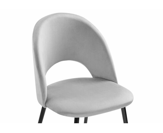 Стул на металлокаркасе Ирре confetti silver серый / черный, изображение 5 | Интернет магазин мебели и декора LifeDekor