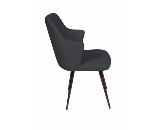 Стул поворотный на 90 градусов, функция возврата, антишум Hunt ромб, бархат 03 / чёрный конус, изображение 4 | Интернет магазин мебели и декора LifeDekor