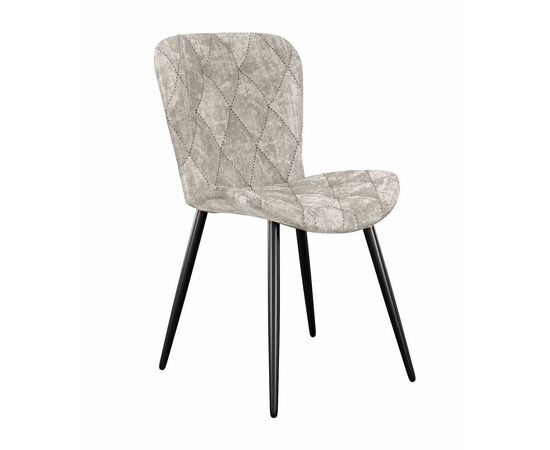 Стул DikLine 303 M02 бежевый, ножки черные | Интернет магазин мебели и декора LifeDekor