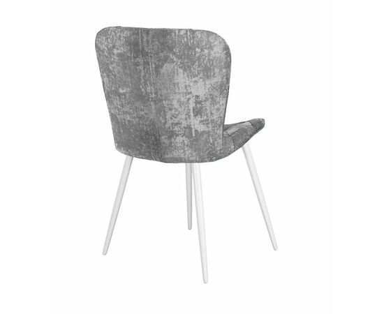 Стул DikLine 303 M13 светло-серый, ножки белые, изображение 4 | Интернет магазин мебели и декора LifeDekor