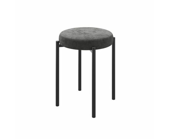 Табурет БОБ, ЧЁРНЫЙ/ANTRACITE LUX b28 | Интернет магазин мебели и декора LifeDekor