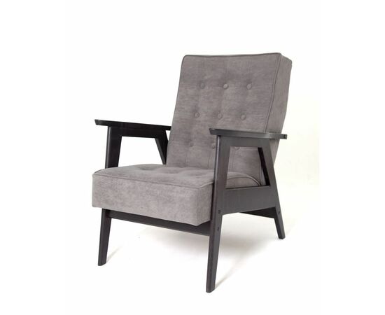 Кресло РЕТРО (венге / RS 15 - темно-серый) | Интернет магазин мебели и декора LifeDekor