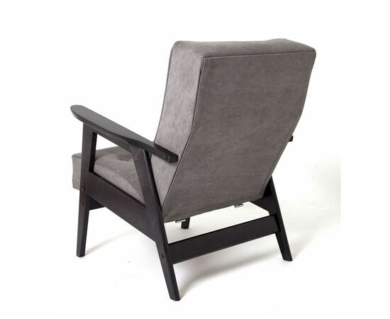 Кресло РЕТРО (венге / RS 15 - темно-серый), изображение 3 | Интернет магазин мебели и декора LifeDekor