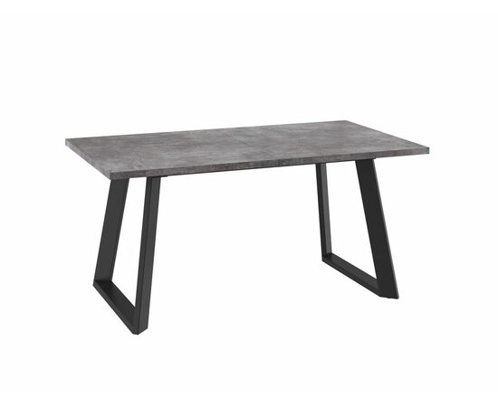 Стол Лофт Люкс 160 ДЫМЧАТАЯ КЕРАМИКА, Черный | Интернет магазин мебели и декора LifeDekor