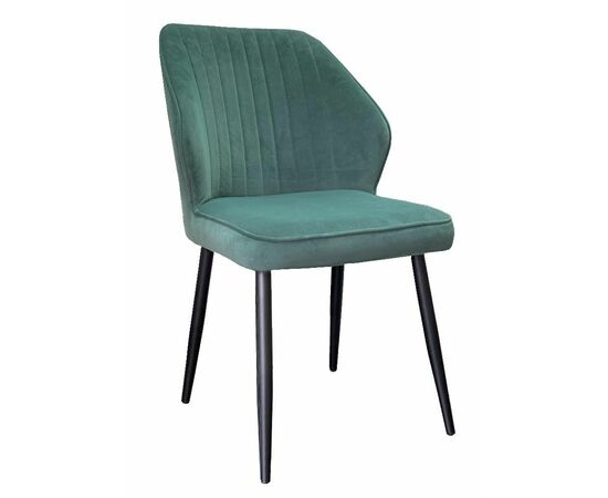 Стул DikLine 222М микровелюр Z39 авокадо, ножки черные | Интернет магазин мебели и декора LifeDekor