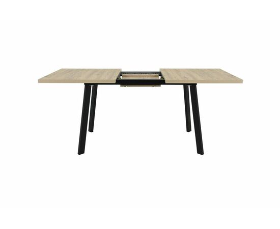 Стол Осло 140, Дуб Сильверджек Ореховый, Чёрный, изображение 4 | Интернет магазин мебели и декора LifeDekor