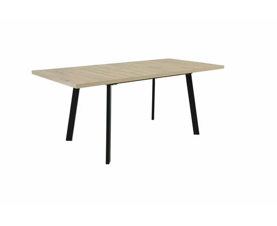 Стол Осло 140, Дуб Сильверджек Ореховый, Чёрный, изображение 5 | Интернет магазин мебели и декора LifeDekor