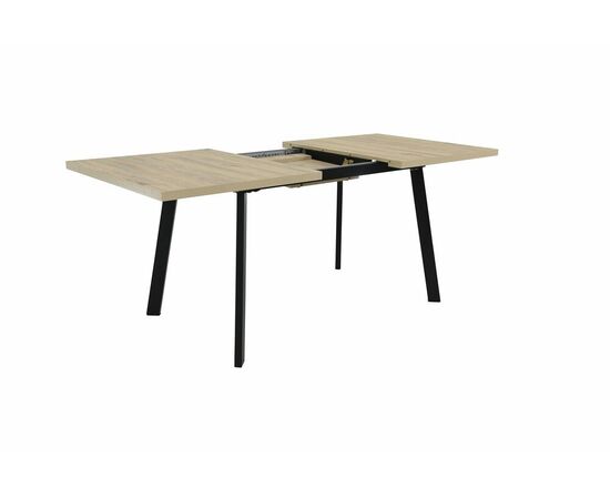 Стол Осло 140, Дуб Сильверджек Ореховый, Чёрный, изображение 7 | Интернет магазин мебели и декора LifeDekor