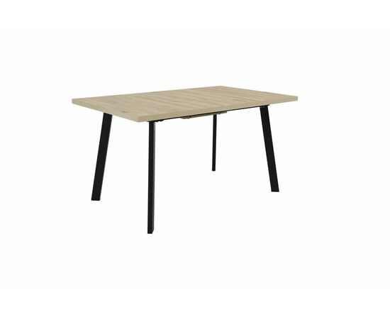 Стол Осло 140, Дуб Сильверджек Ореховый, Чёрный, изображение 3 | Интернет магазин мебели и декора LifeDekor