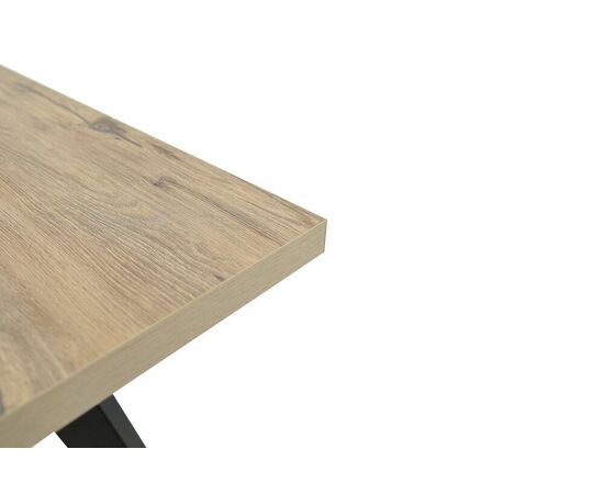 Стол Осло 140, Дуб Сильверджек Ореховый, Чёрный, изображение 8 | Интернет магазин мебели и декора LifeDekor