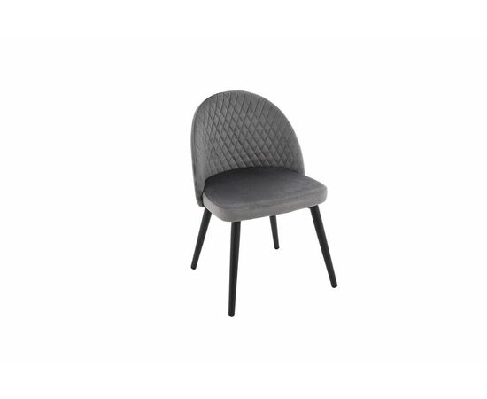 Стул Белиз, Черный муар/Monolit Grey, изображение 2 | Интернет магазин мебели и декора LifeDekor