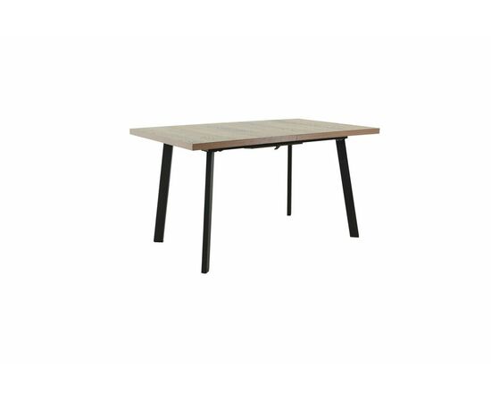 Стол Осло 140, Дуб гудзон шоколадный, Шамони/Чёрный, изображение 3 | Интернет магазин мебели и декора LifeDekor