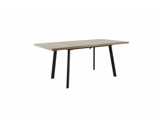 Стол Осло 140, Дуб гудзон шоколадный, Шамони/Чёрный, изображение 5 | Интернет магазин мебели и декора LifeDekor